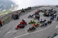 Bikes parking at Grossglockner Royalty Free Stock Photo